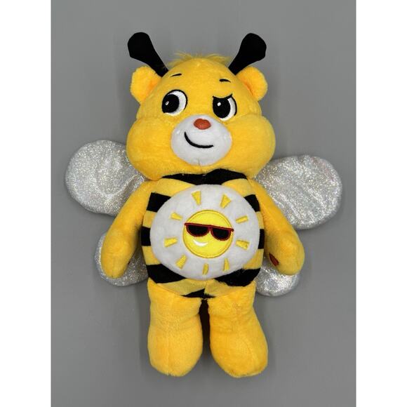 Care Bear Funshine Bumble Bee Bear Wings Sun Plush Doll 9" Stuffed Animal - Picture 1 of 8
